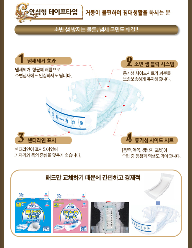 아텐트 성인용기저귀
